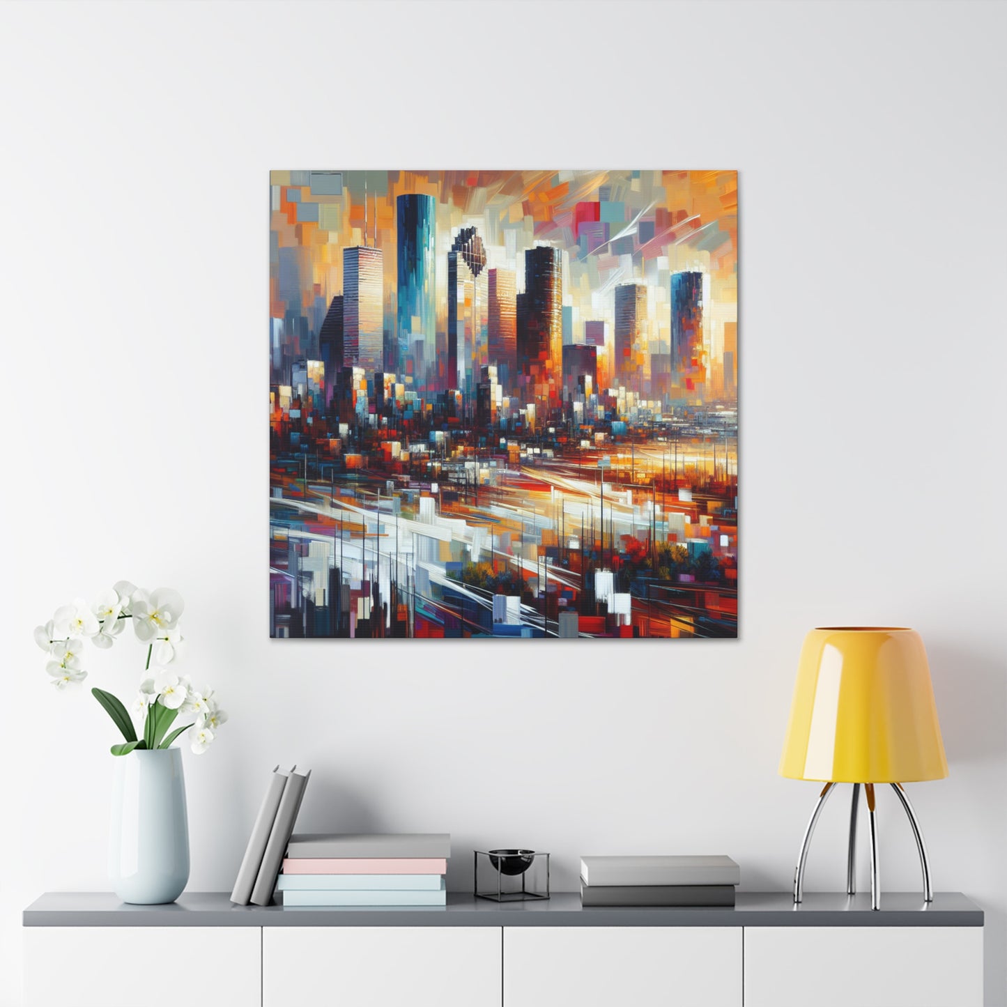 "Majestic Vistas of Houston" - Canvas