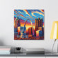 "Colorful Gateway City Splendor" - Canvas