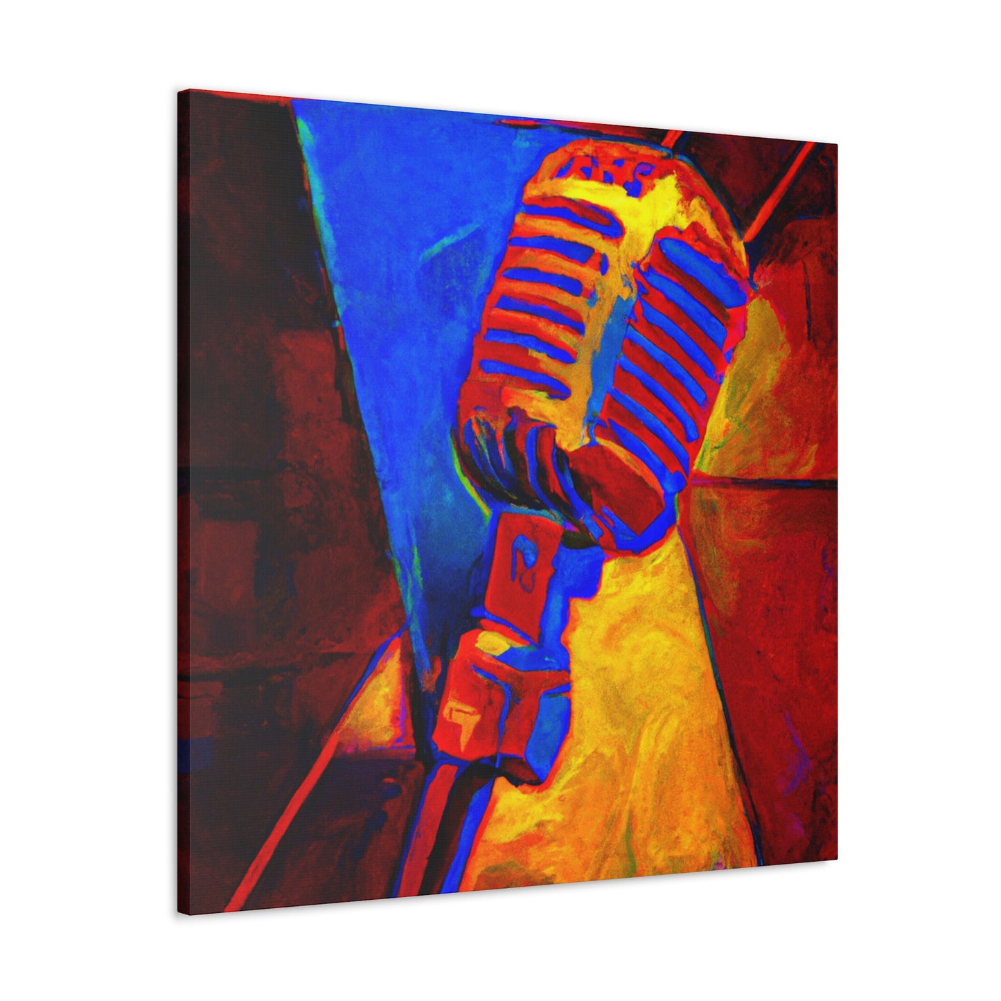 "Mic in Motion" - Canvas