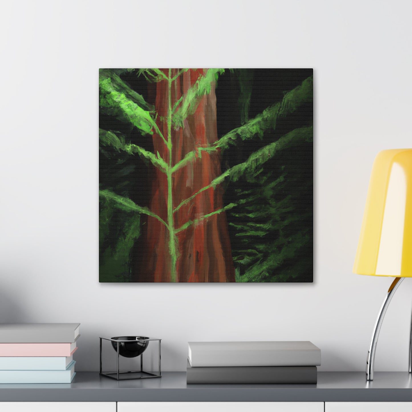 "Redwood Forest Majesty". - Canvas