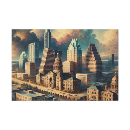 "Texan Renaissance: Austin's Splendor" - Canvas