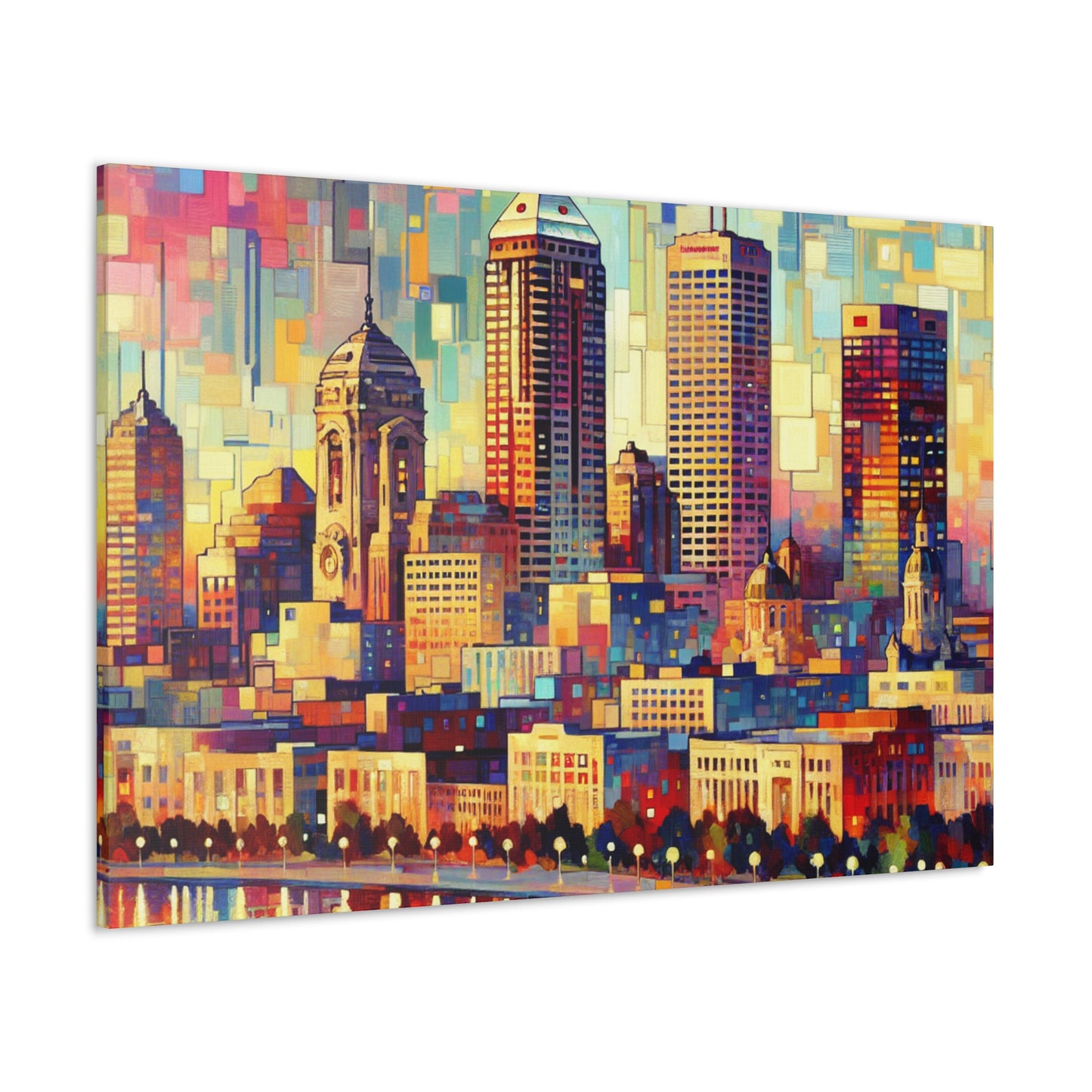 Vibrant Urban Depths - Canvas