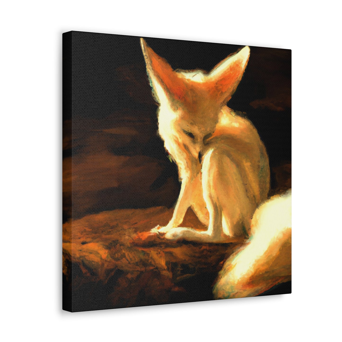 Fennec Fox Impressionism - Canvas