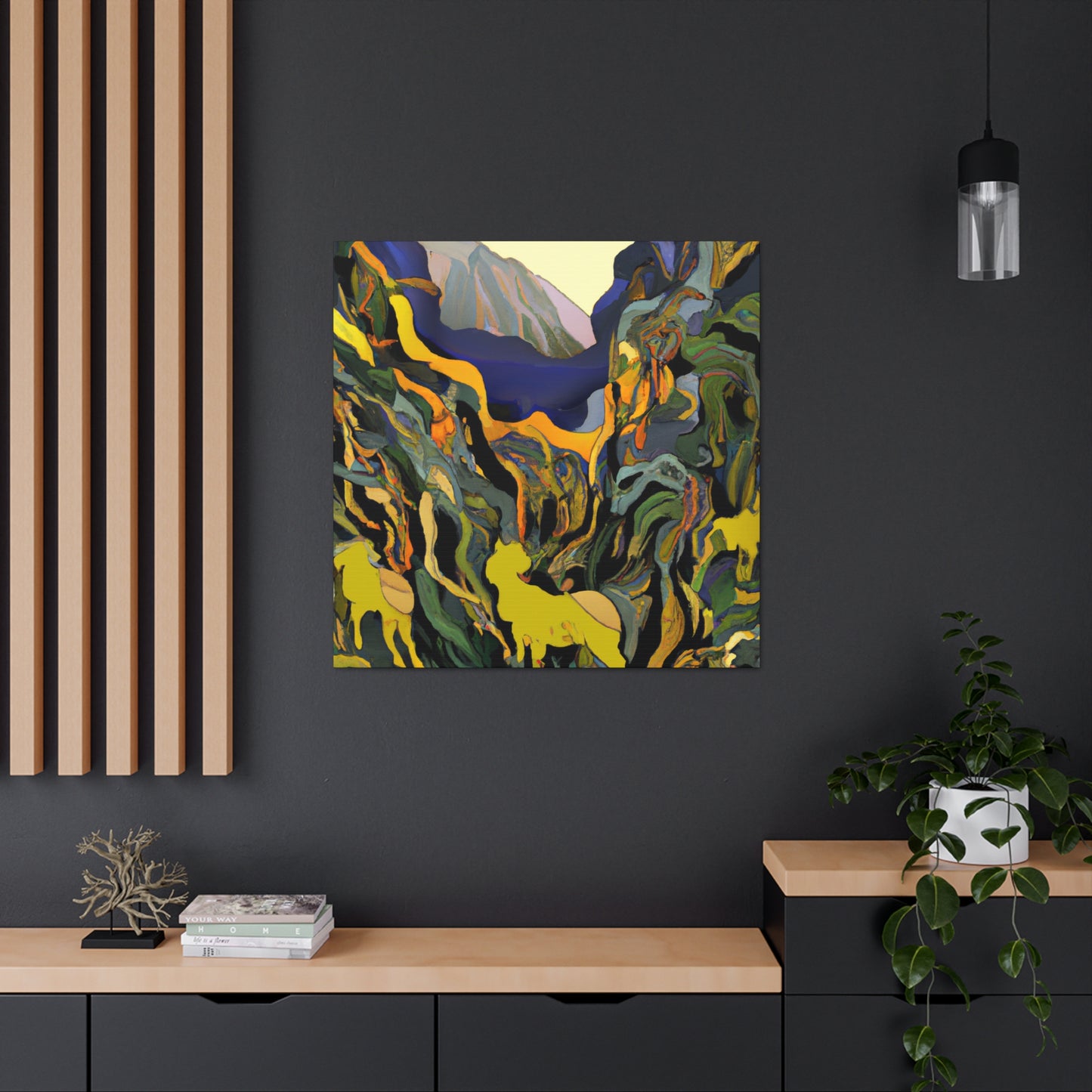 Ibex Mystic Mountain Land - Canvas