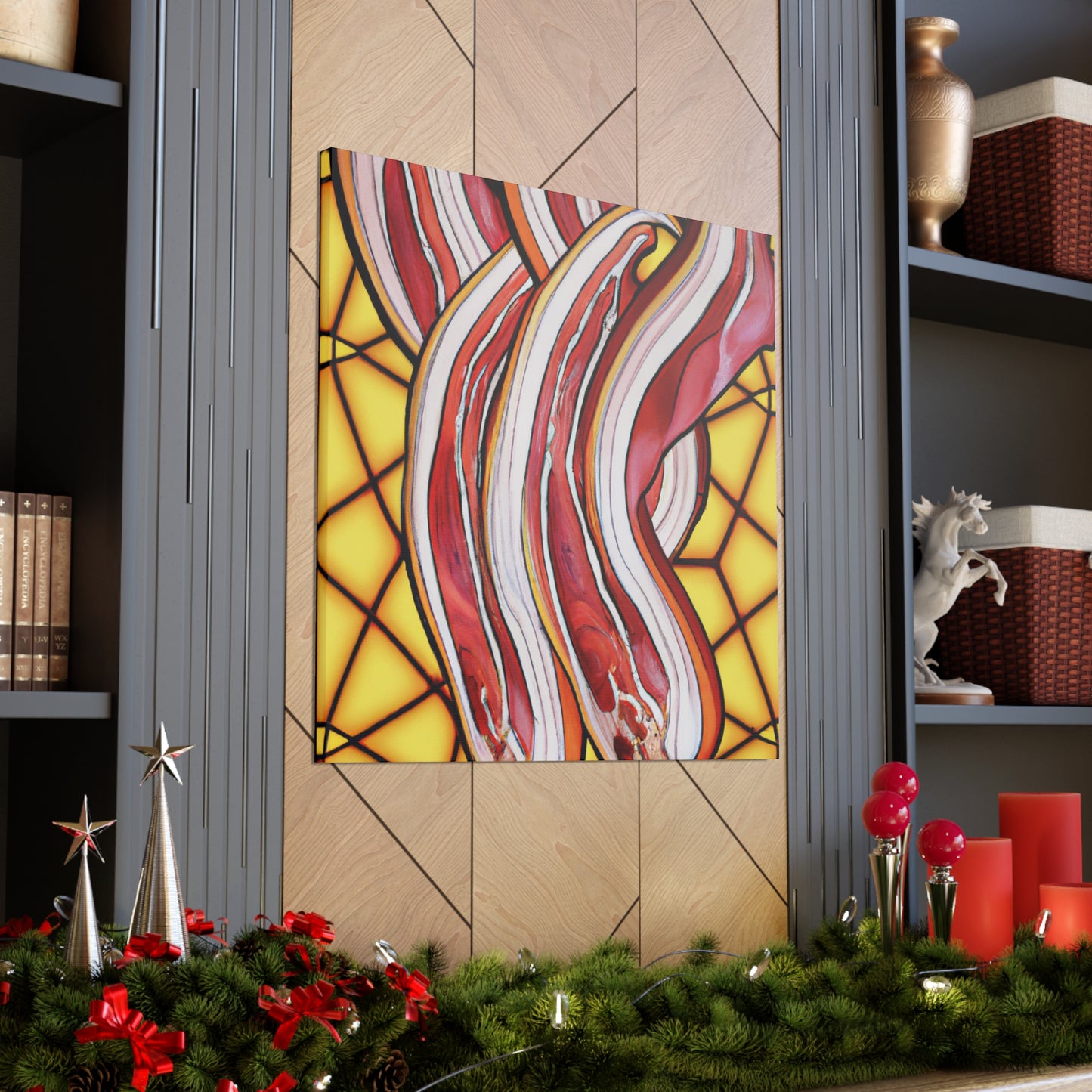 "Bacon in Art Nouveau". - Canvas