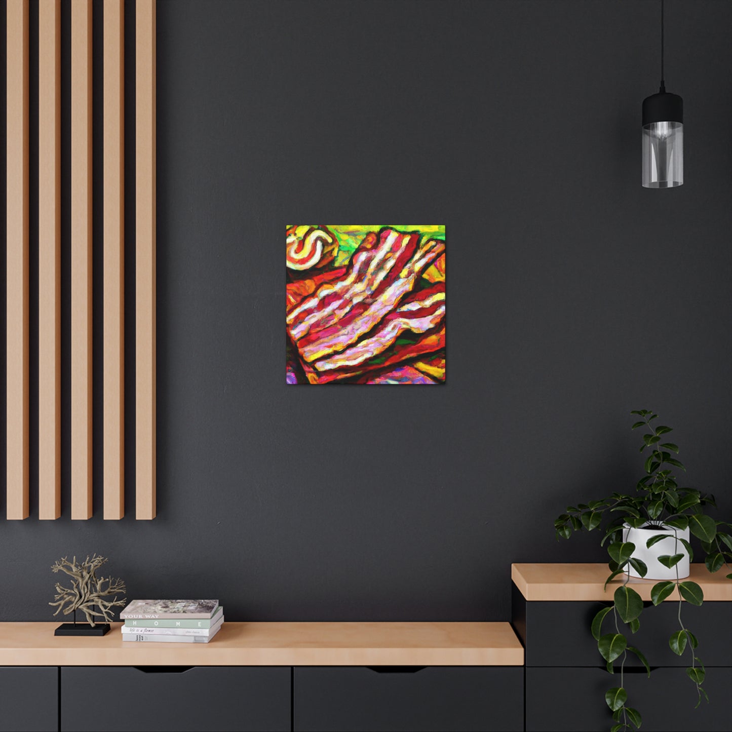 "Savory Sizzling Bacon" - Canvas