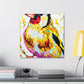 "American Goldfinch Perched". - Canvas