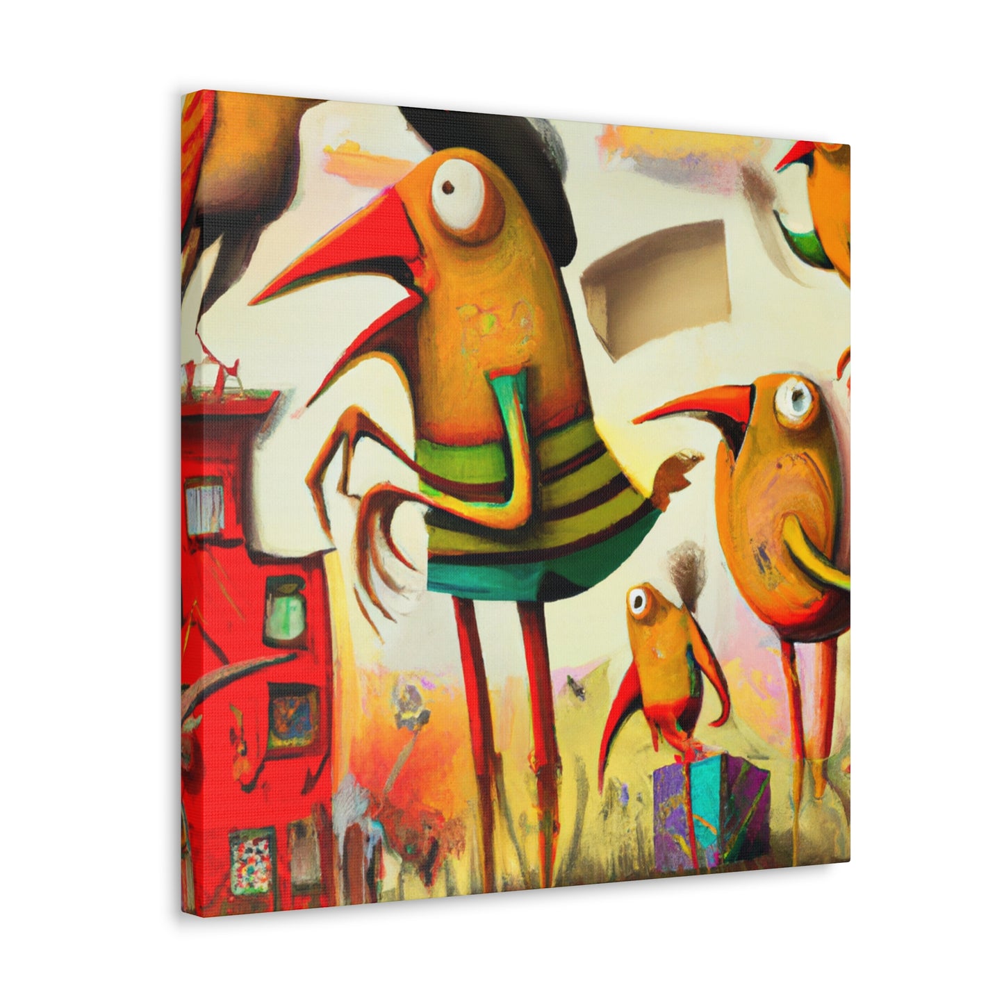 "Finch Among the Surreal" - Canvas