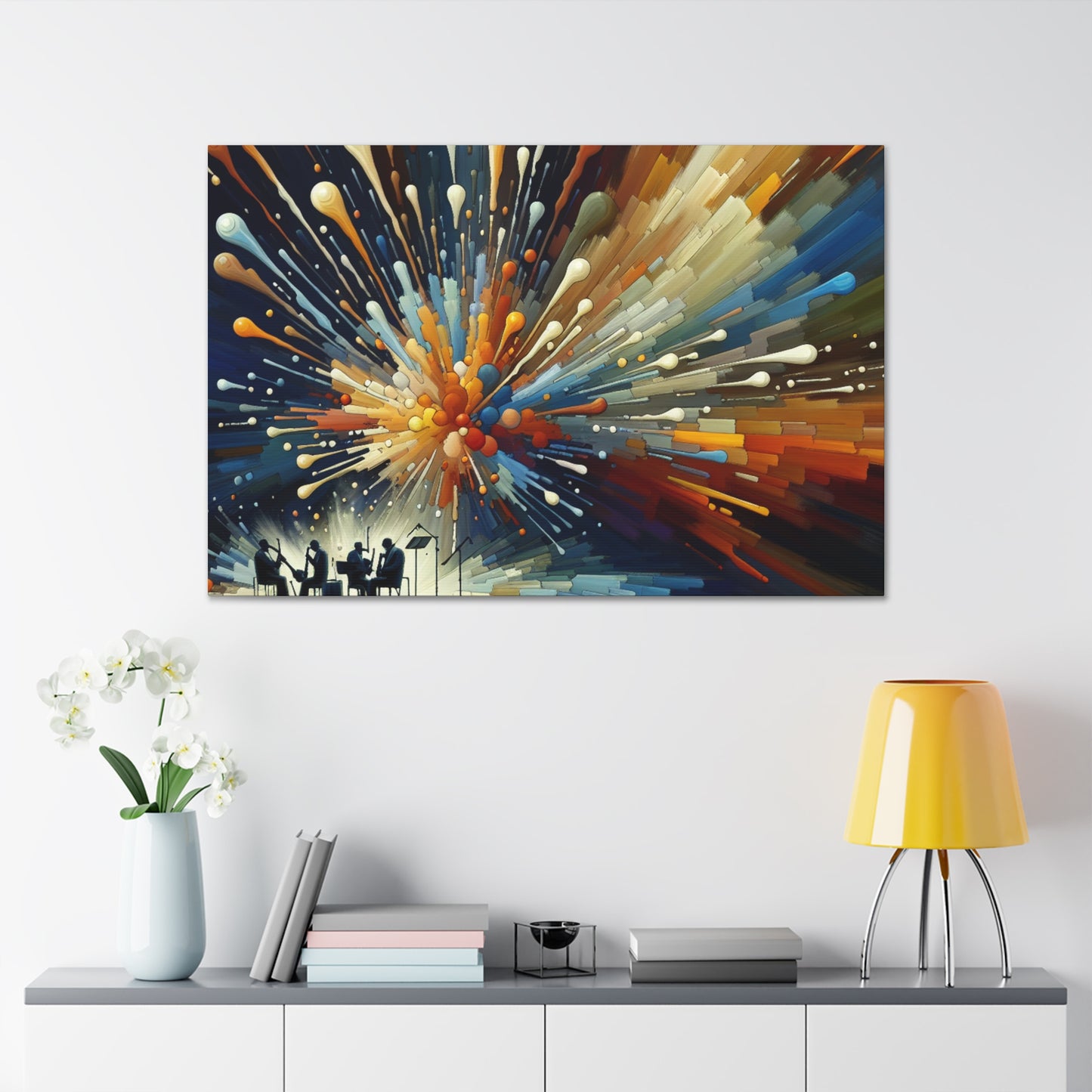 Rhythmic Night Reverie - Canvas