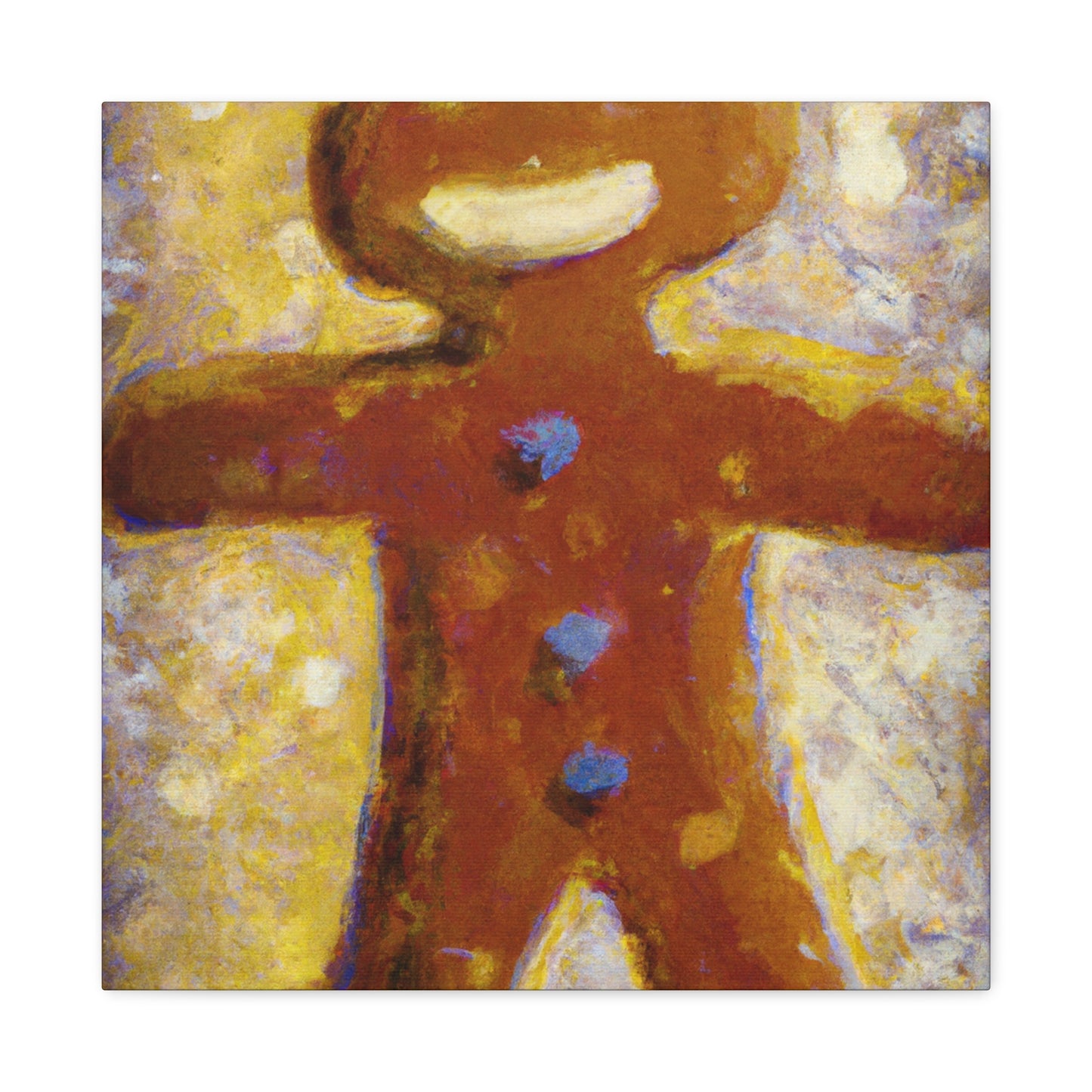 Gingerbread Man Dances - Canvas