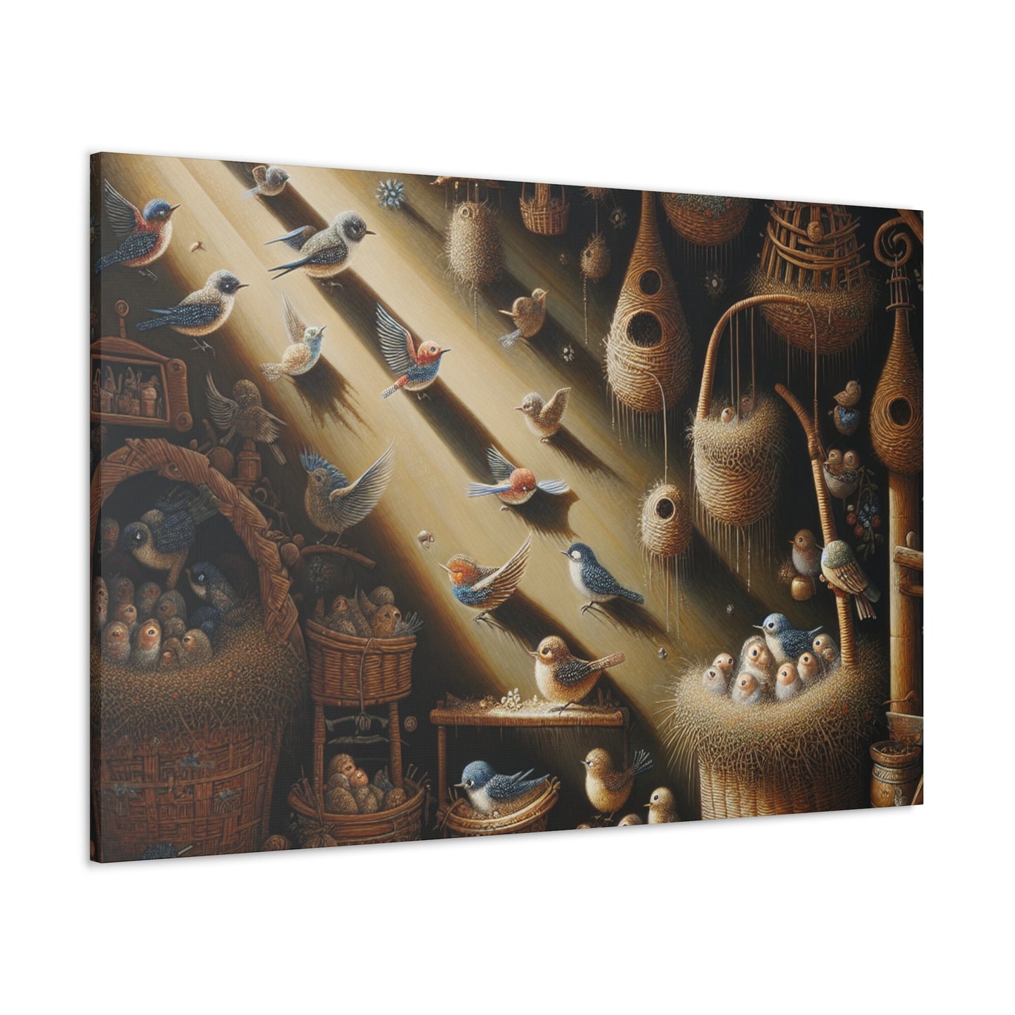 Charming Avian Abodes - Canvas