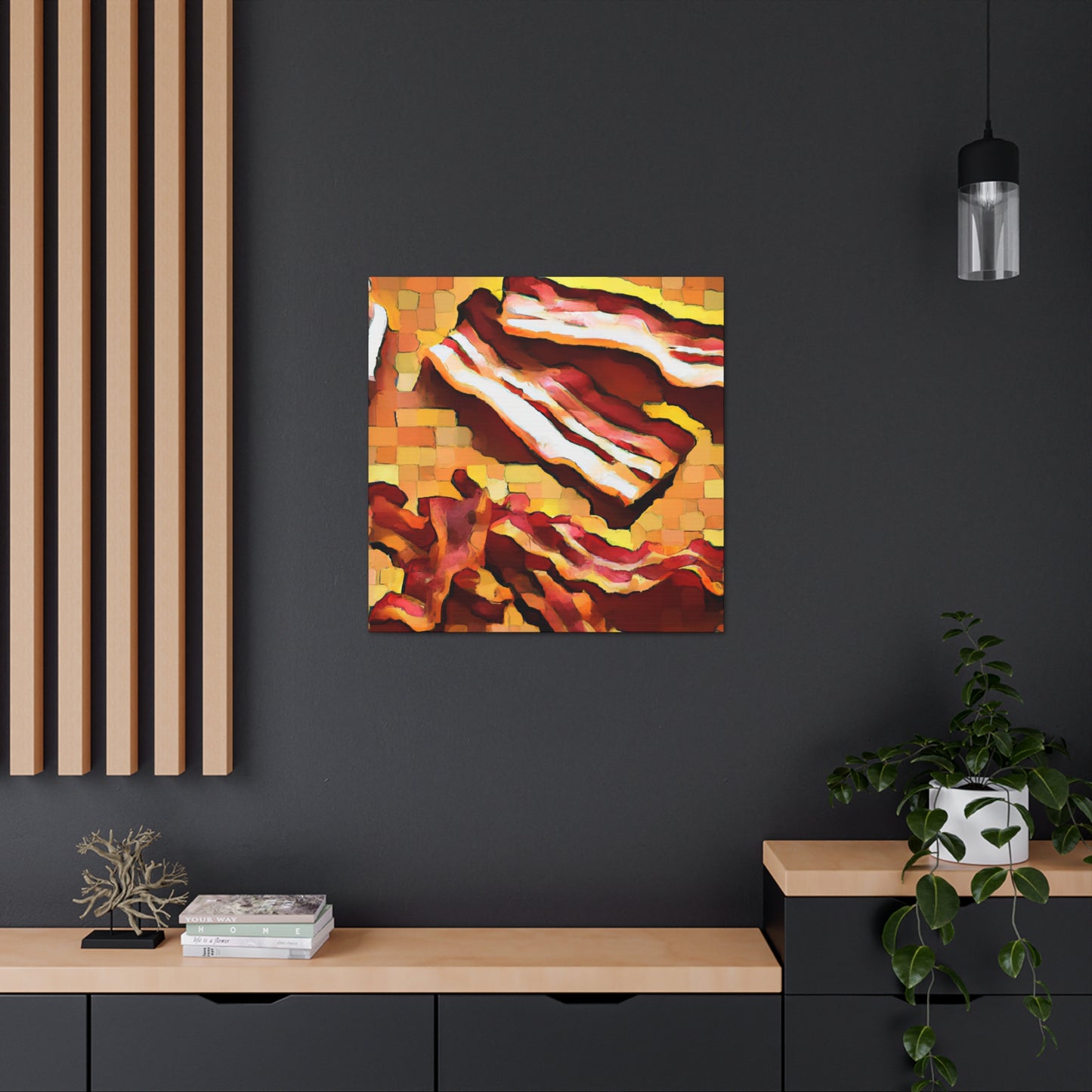 Bacon in Art Deco - Canvas