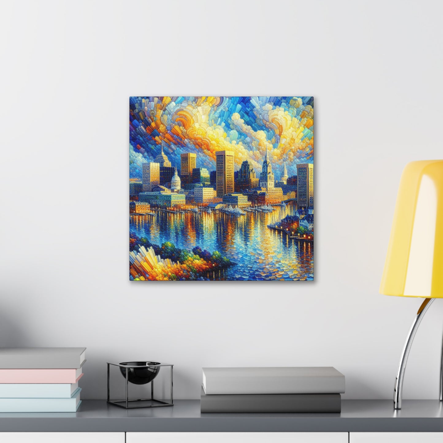 Harbor Hues of Baltimore - Canvas