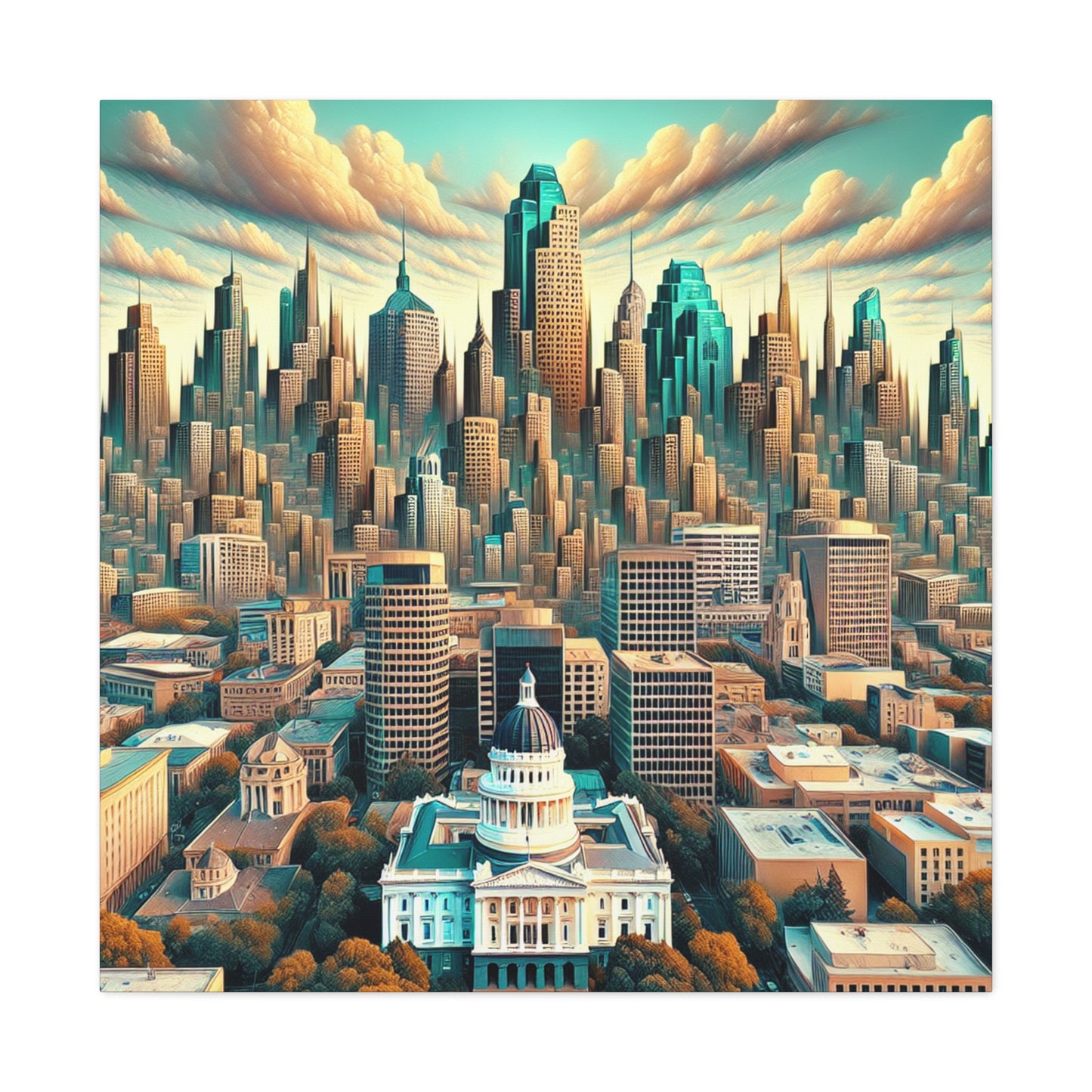 Dreamscape of Sacramento - Canvas