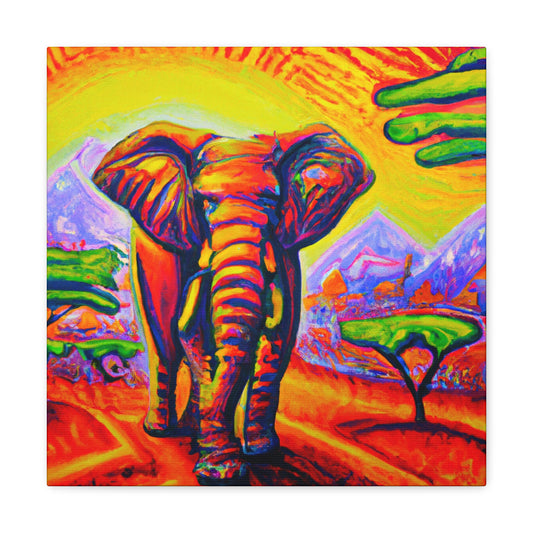 "Elephant in the City" - Canvas