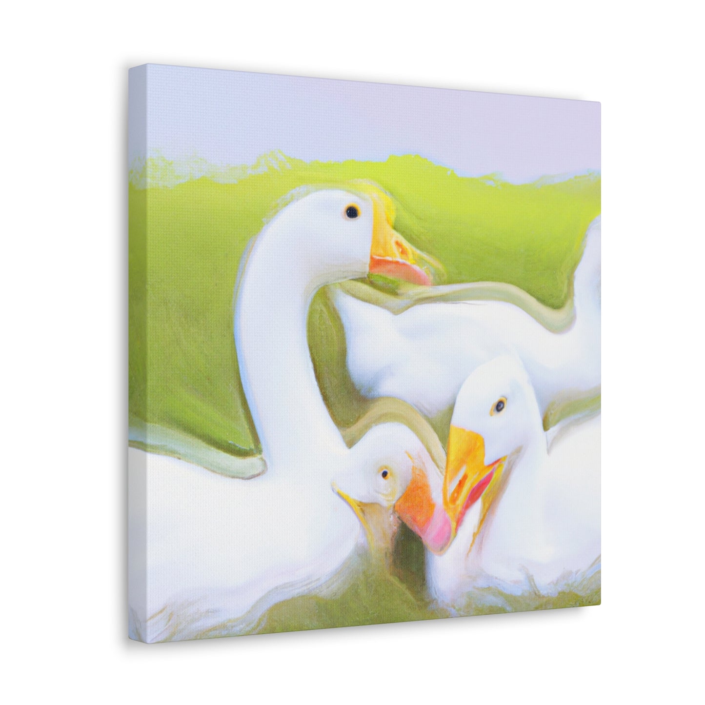 "Gaggle of Geese Flying" - Canvas