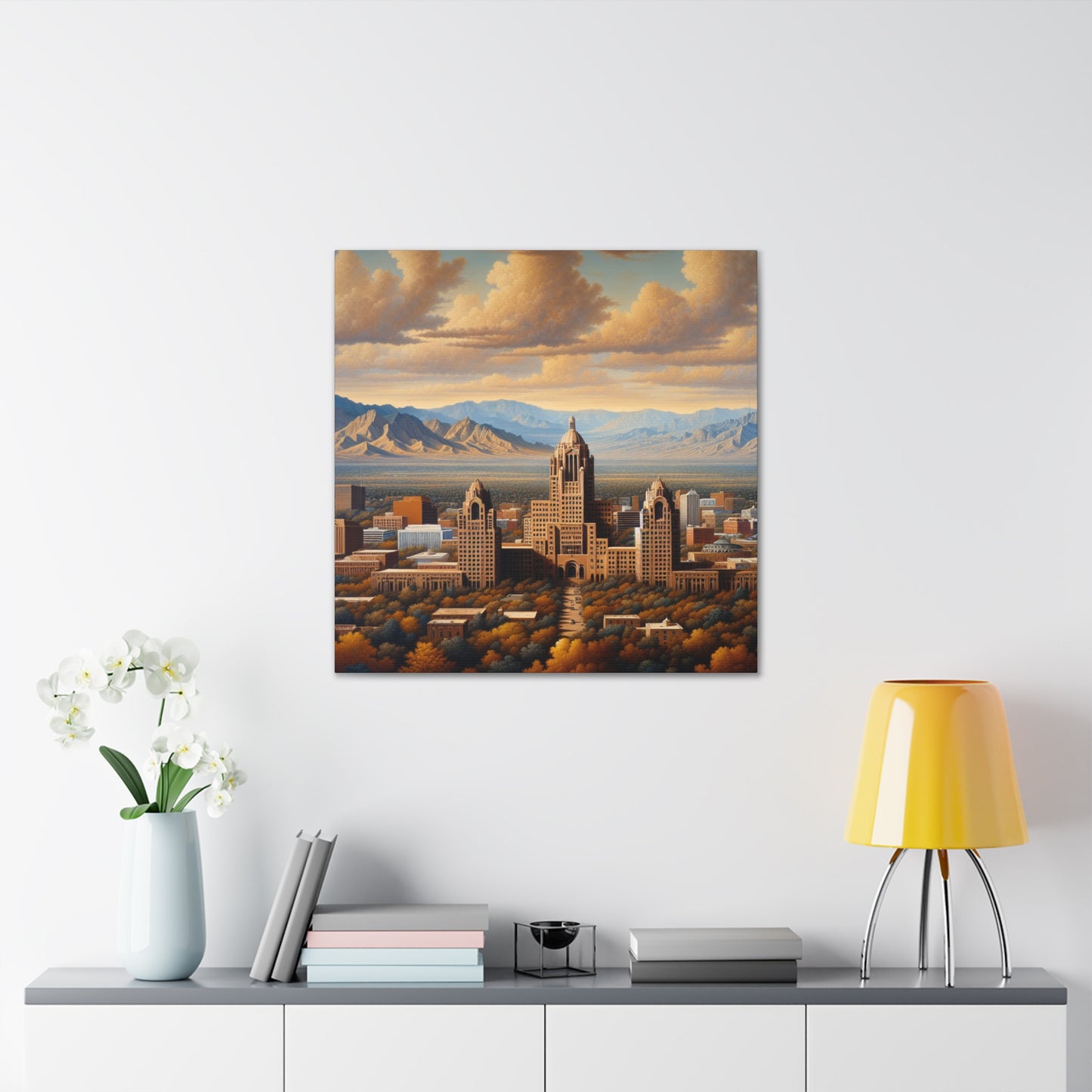 "Enchanting Desertscape Serenity" - Canvas