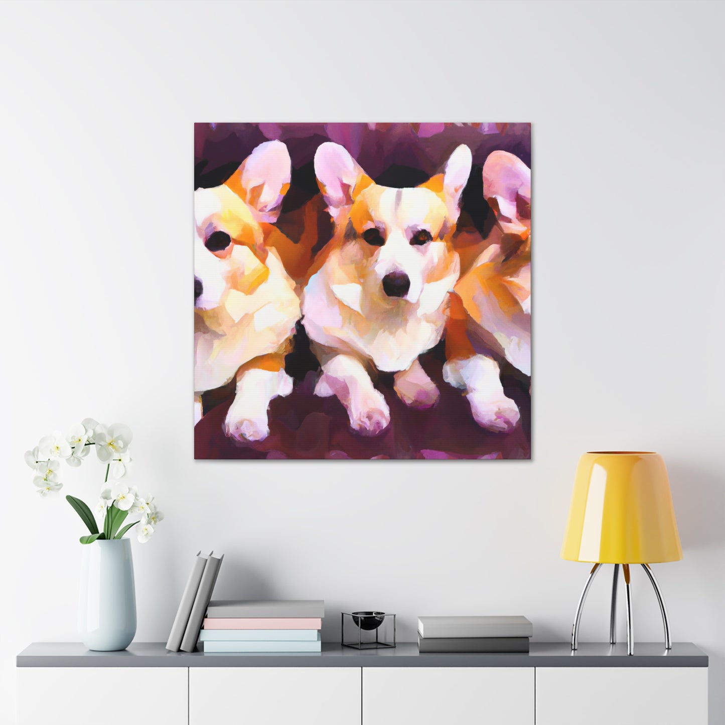 Corgi's Complicit Aloofness - Canvas