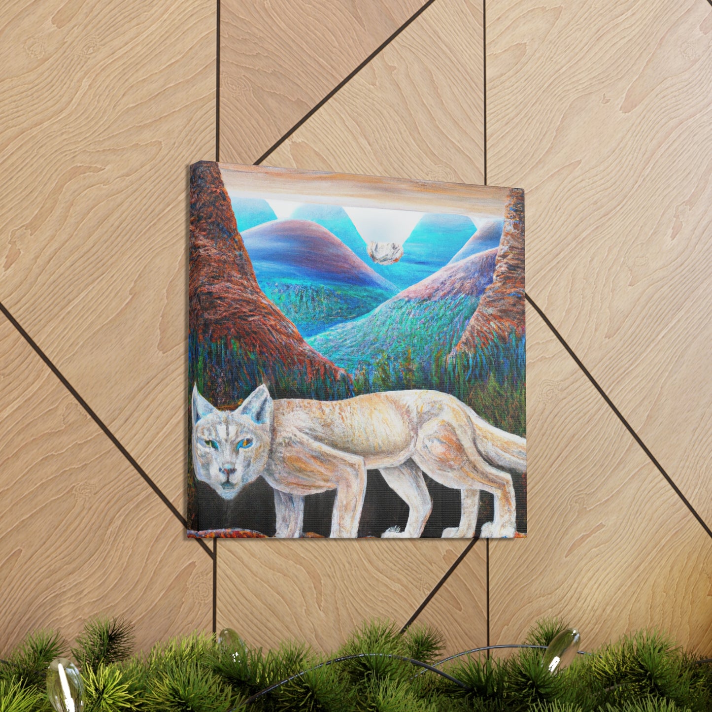 "Fantastical Lynx Dreamscape" - Canvas