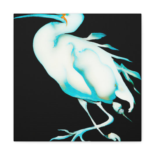 "Snowy Egret Splendor" - Canvas