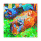 "Guinea Pig Impressionism" - Canvas