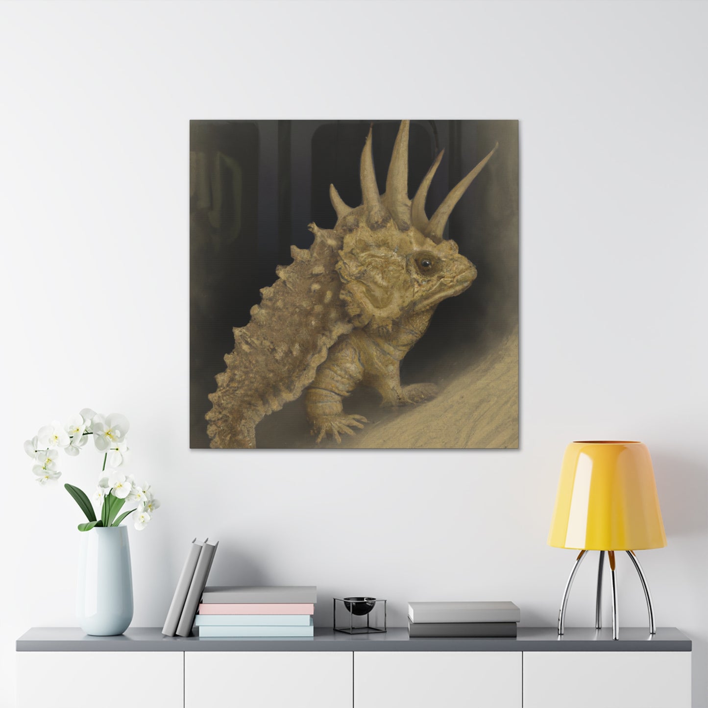 Horned Lizard Graffiti - Canvas