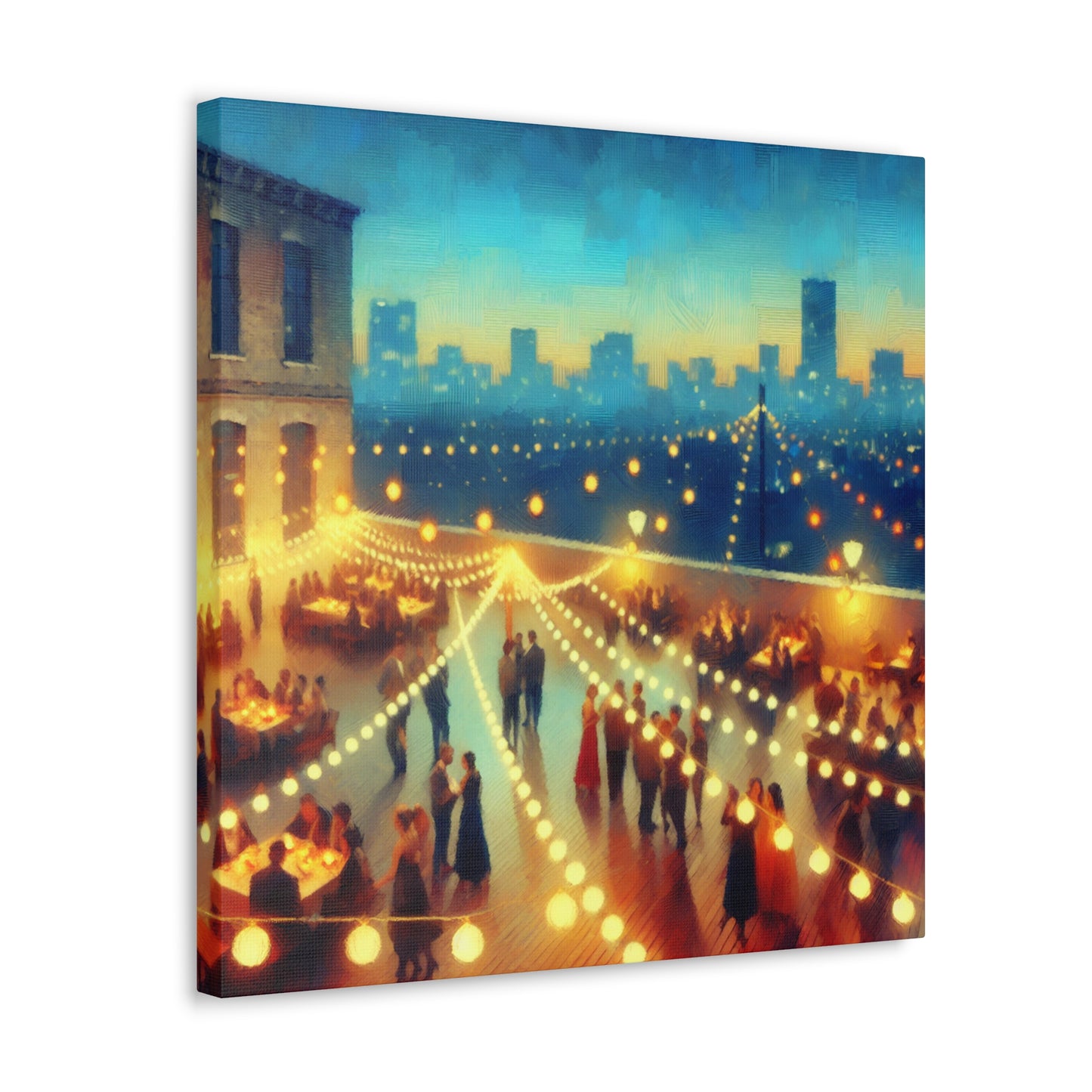 "Midnight Oasis Heights" - Canvas