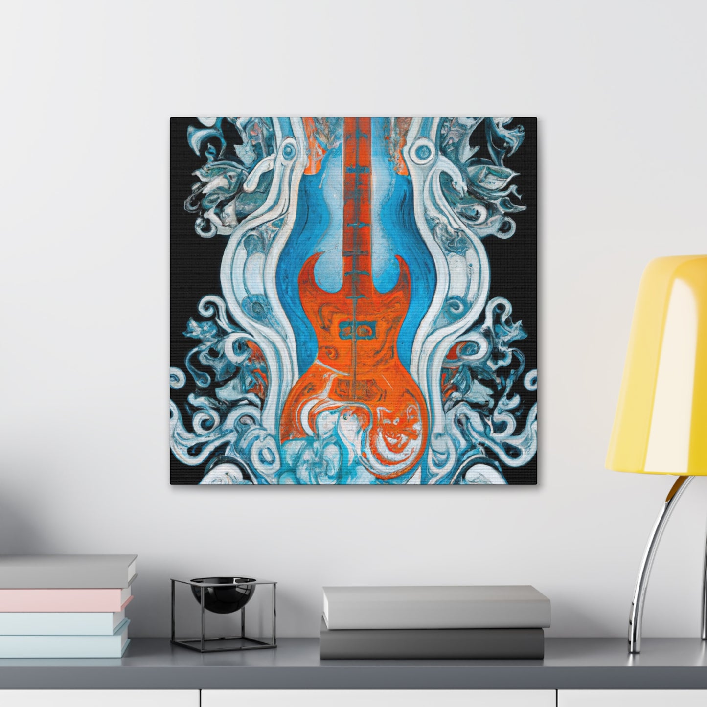 "Electric Guitar Serenade" - Canvas