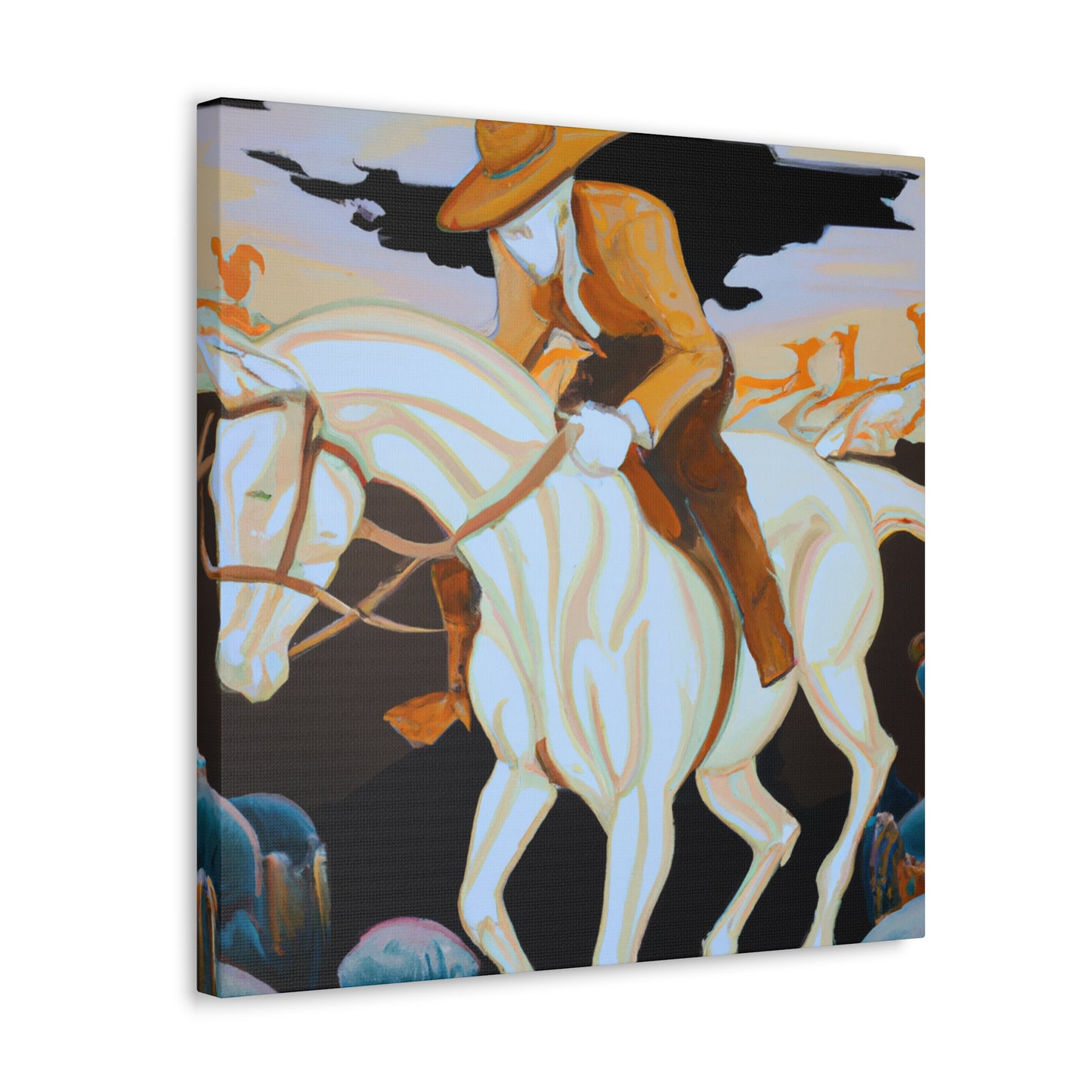 Cowboy Sunrise Ride - Canvas