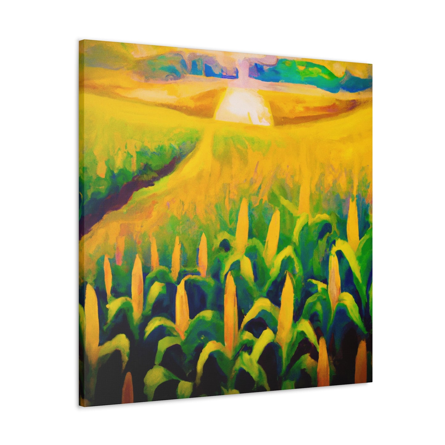 "Corn Field in Moonlight" - Canvas