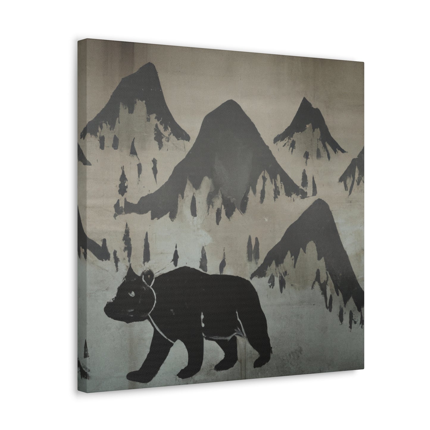 Grizzly In The Wild - Canvas