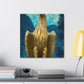 "Golden Eagle Art Deco" - Canvas