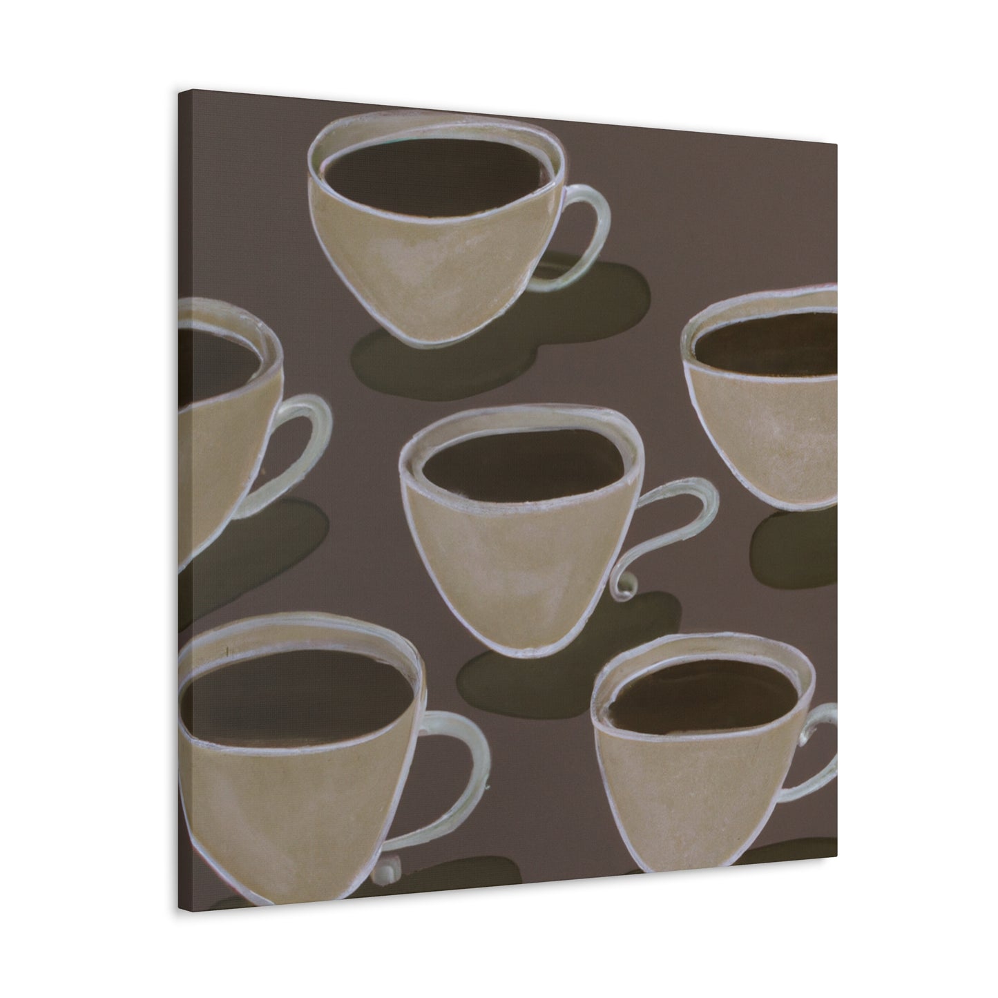 Tea Cup Symphony. - Canvas