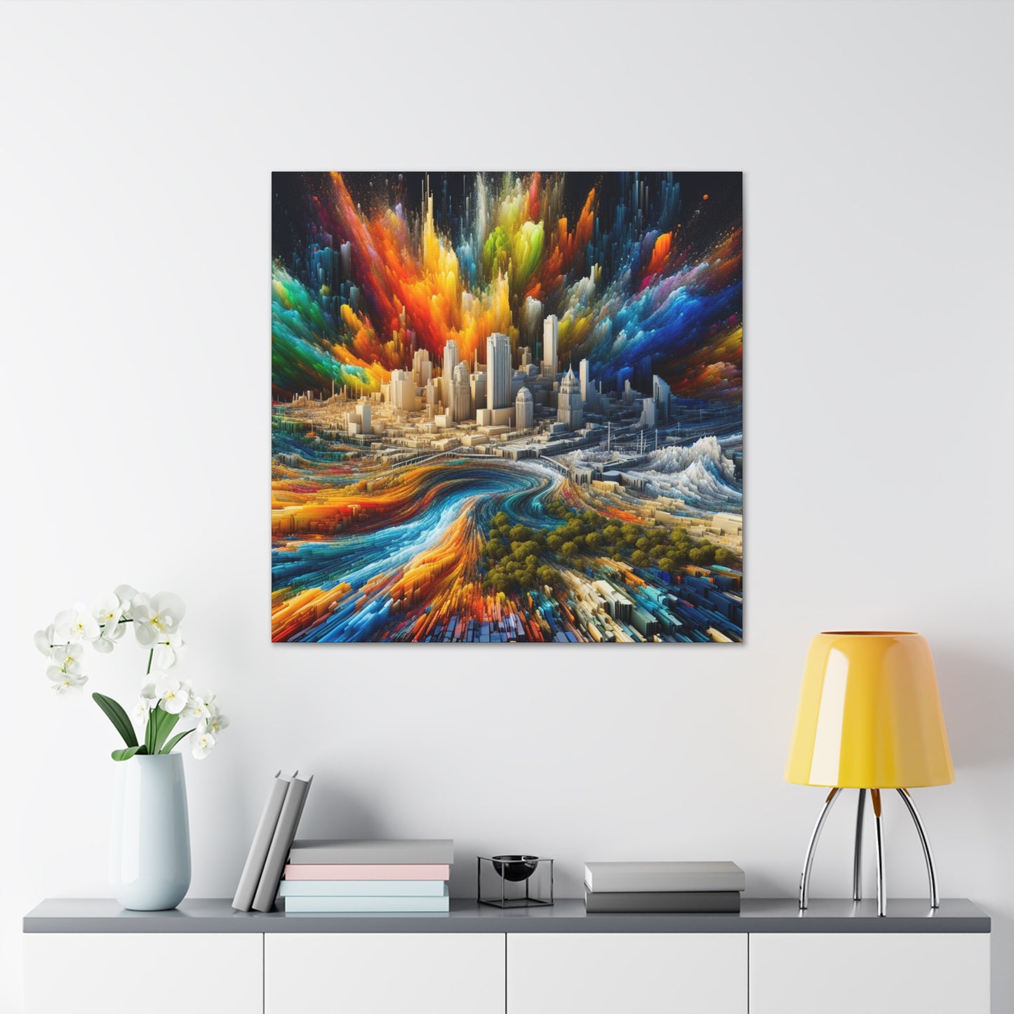 Urban Texan Splendor - Canvas