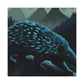 Porcupine in Moonlight. - Canvas