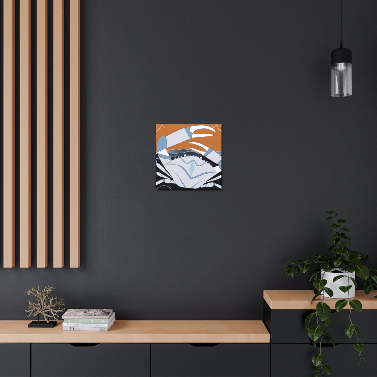 Crab in Art Deco - Canvas