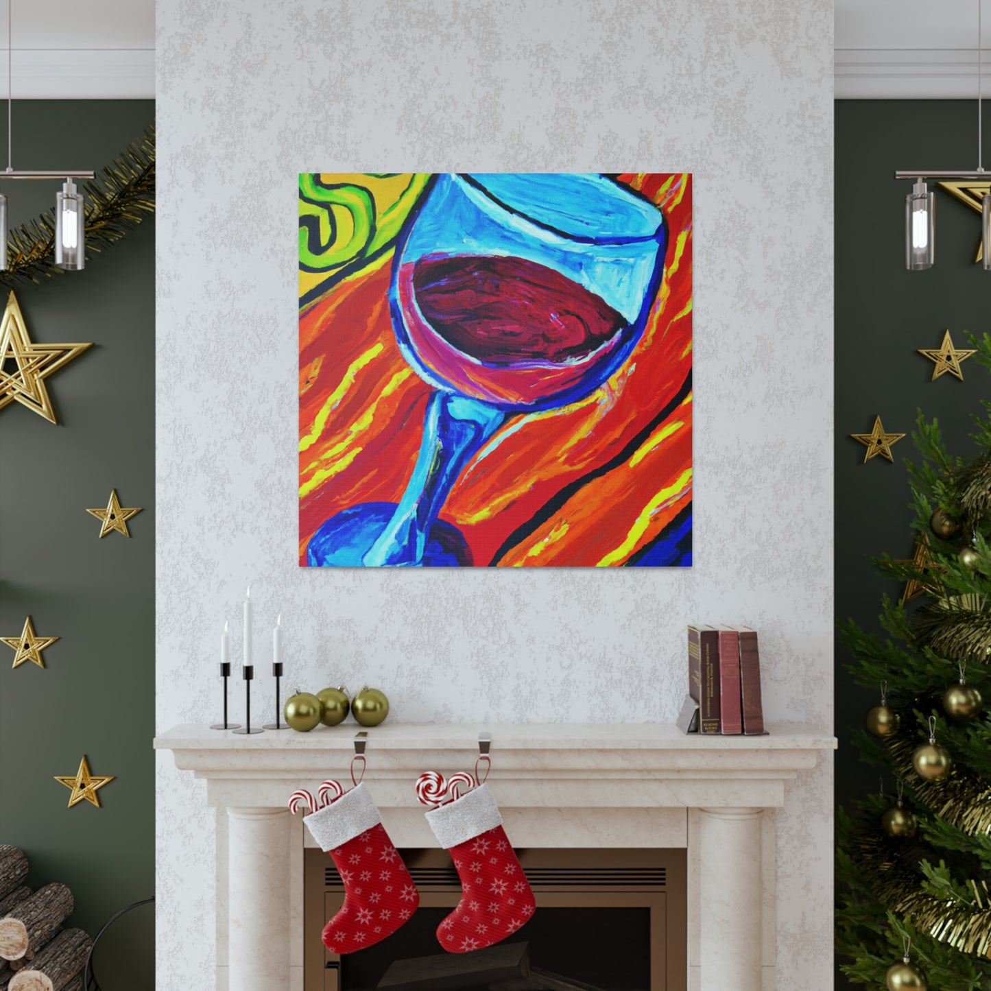 "Glorious Wine Glass Beauty" - Canvas