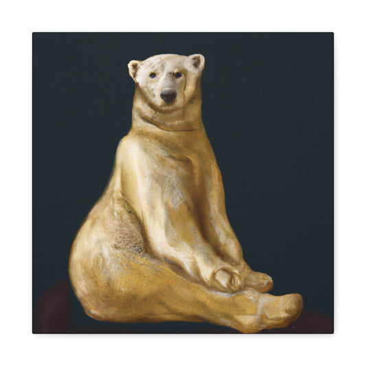 Polar Bear Majesty Unveiled - Canvas