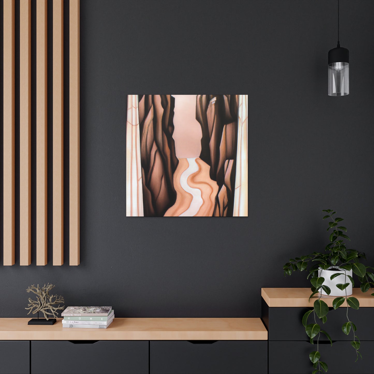 "Canyon in Art Deco" - Canvas