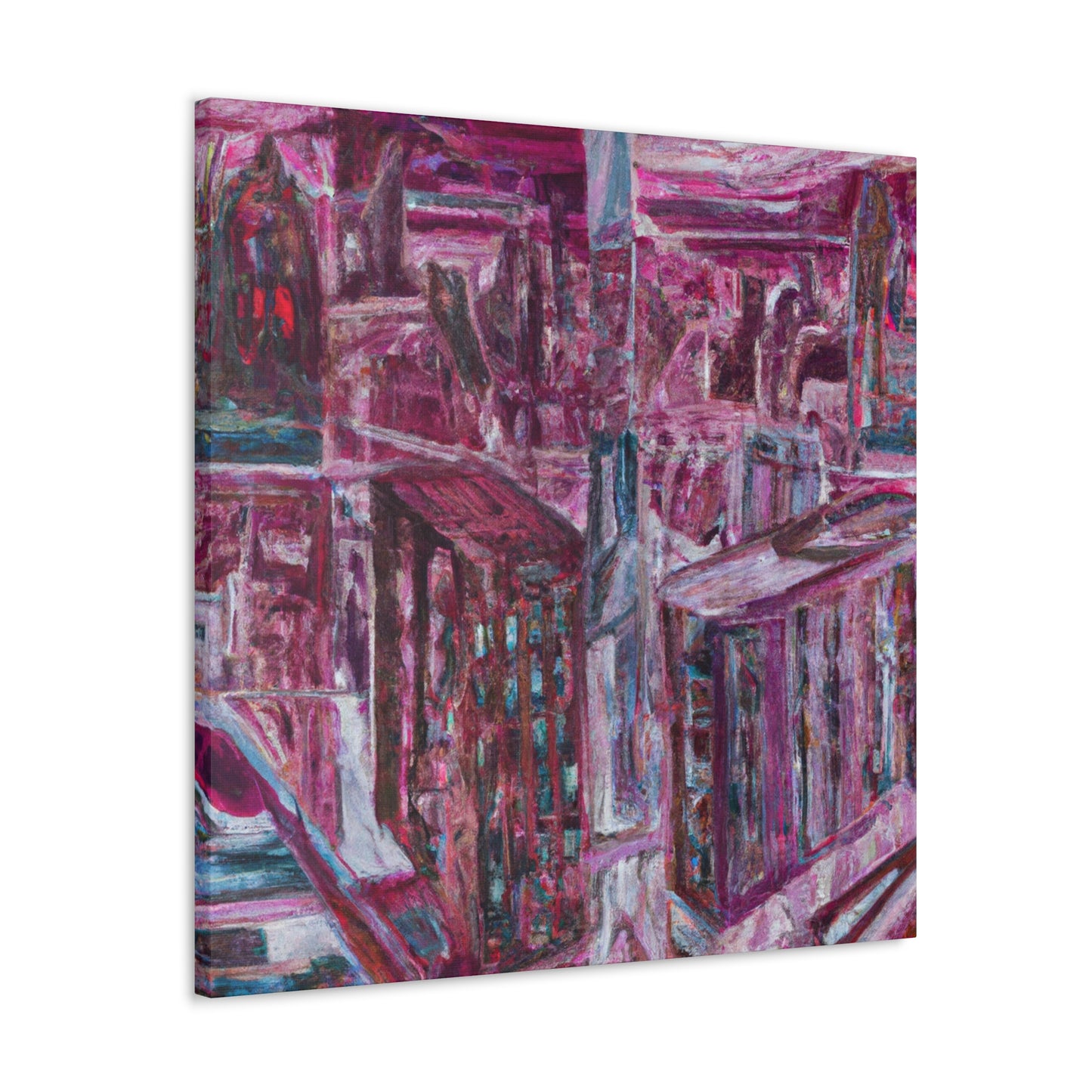 "Renaissance Street Fresco" - Canvas