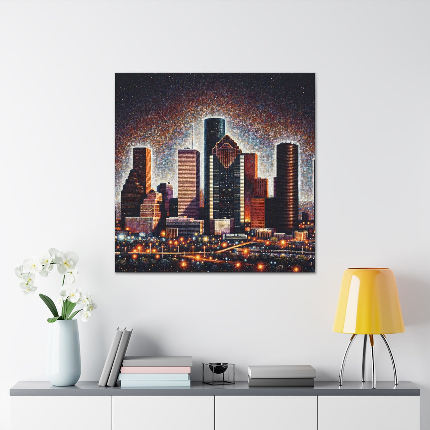 "Texan Urban Tapestry" - Canvas