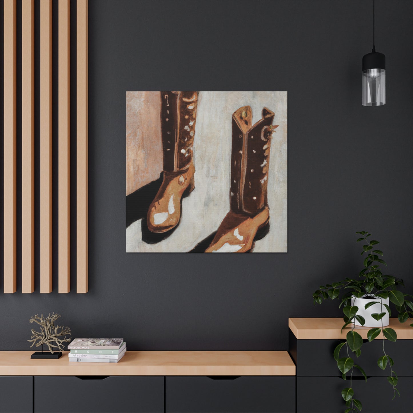 Boots in Minimalism - Canvas