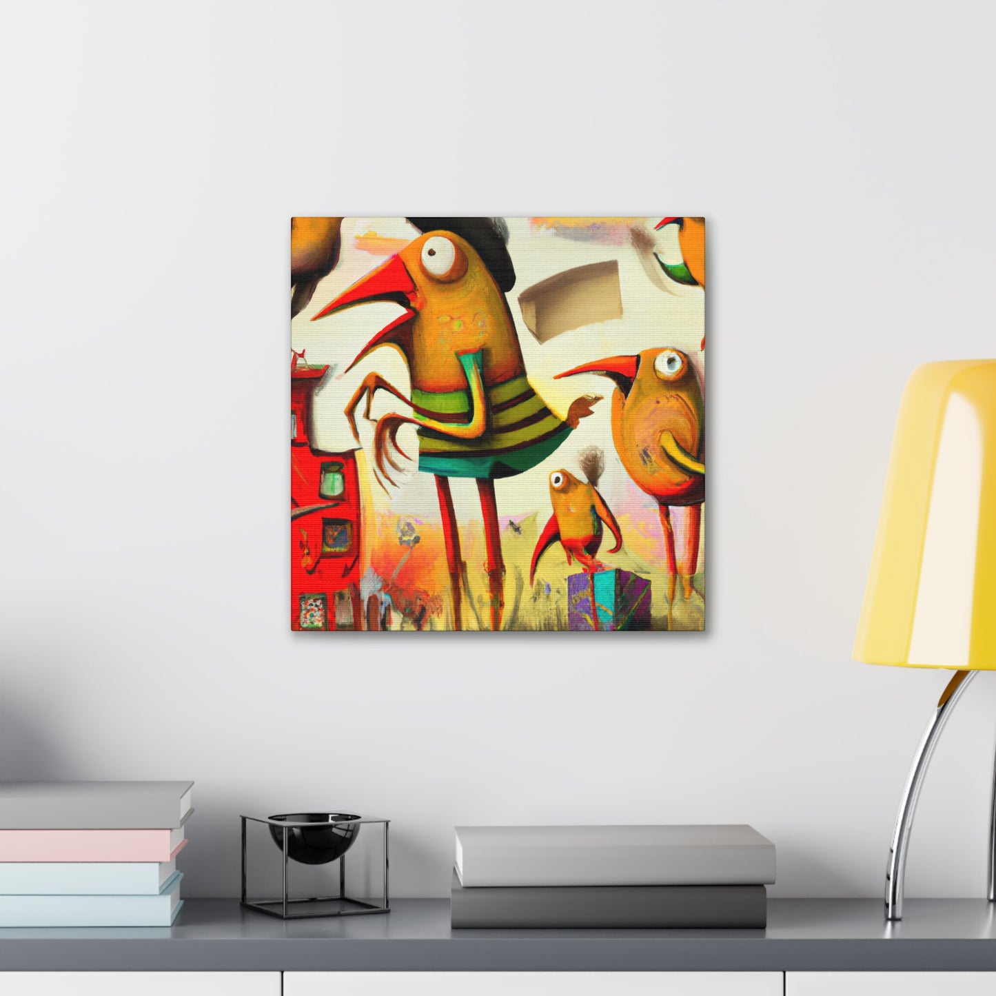 "Finch Among the Surreal" - Canvas