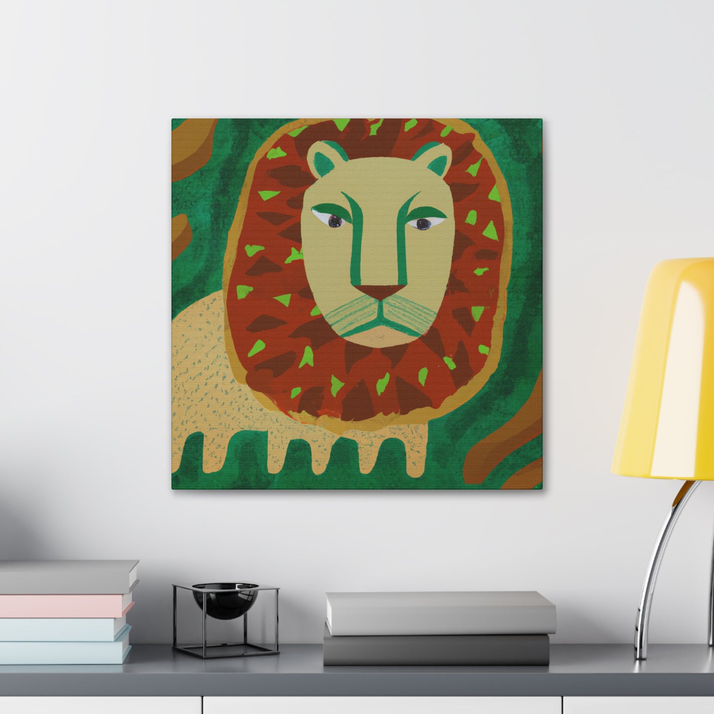 "Lion Pride Portrait" - Canvas