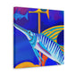 "Swordfish in Art Deco" - Canvas