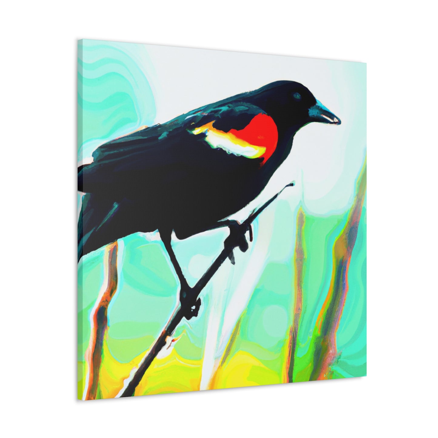 "Red-Winged Glory Awaits" - Canvas