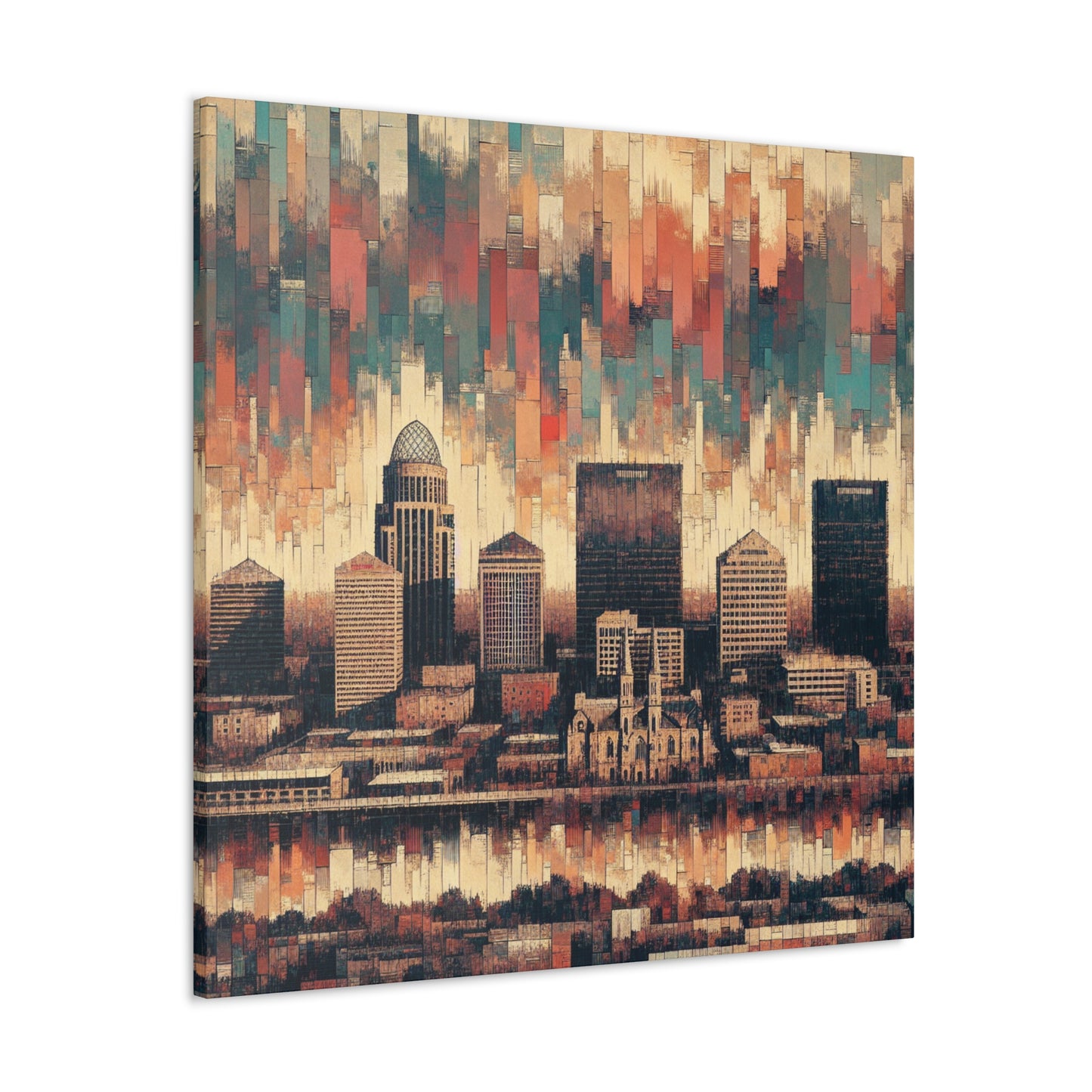 "Unveiled Symmetry: Louisville Reverie" - Canvas