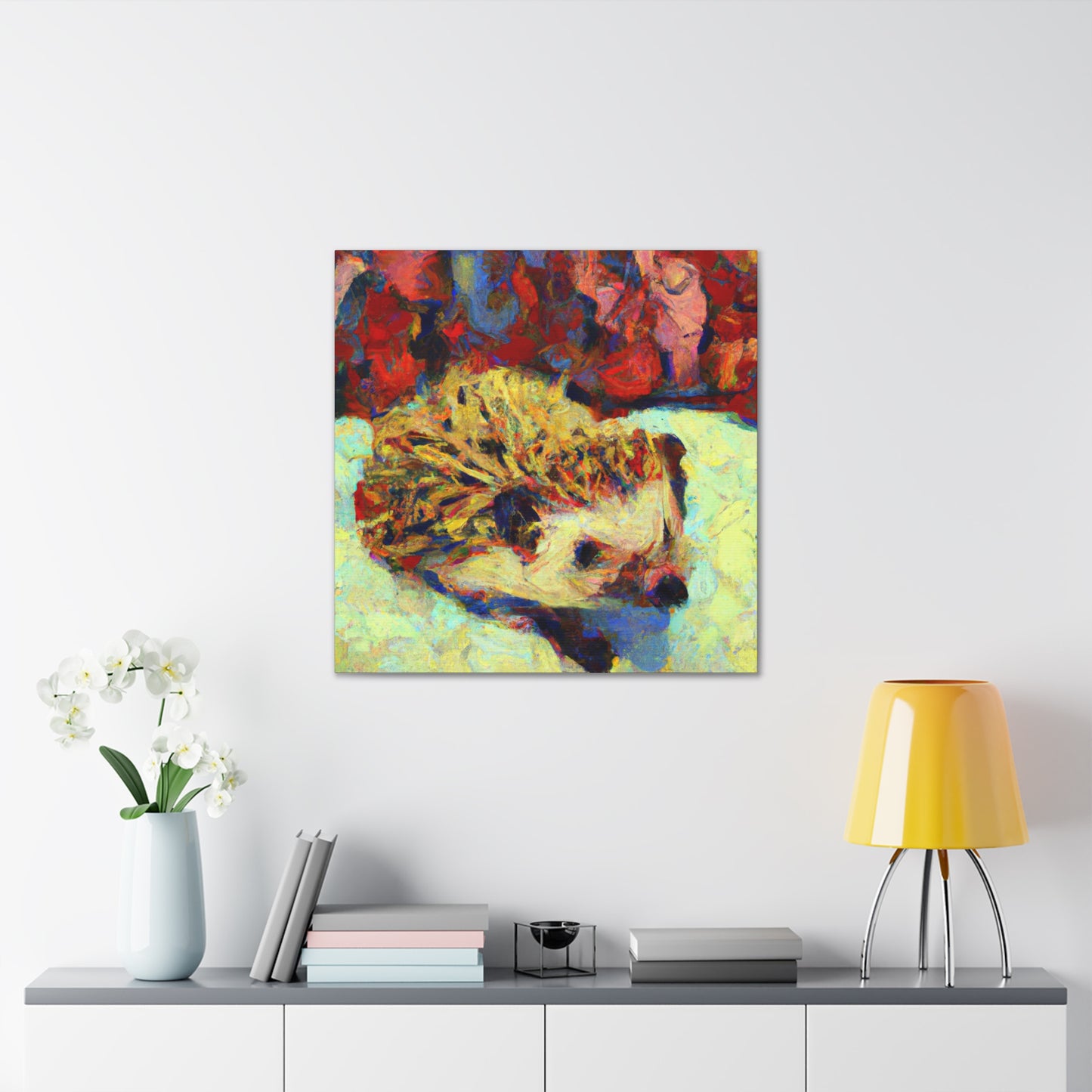 "Hedgehog in Impressionism" - Canvas