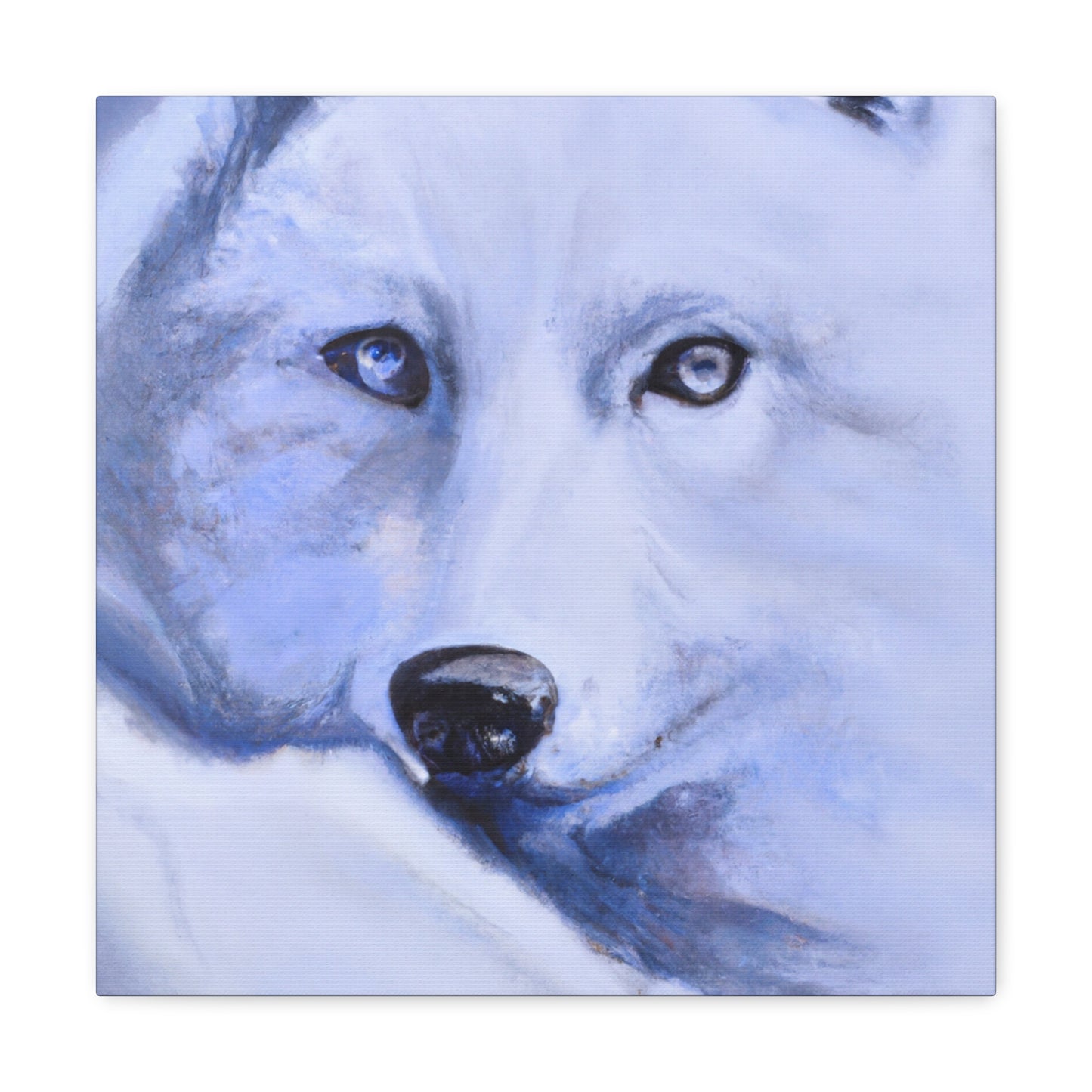 "Arctic Wolf Hyperrealism" - Canvas