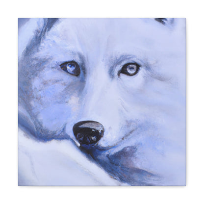 "Arctic Wolf Hyperrealism" - Canvas